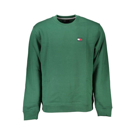 Tommy Hilfiger Classic Green Crew Neck Fleece Sweatshirt Tommy Hilfiger