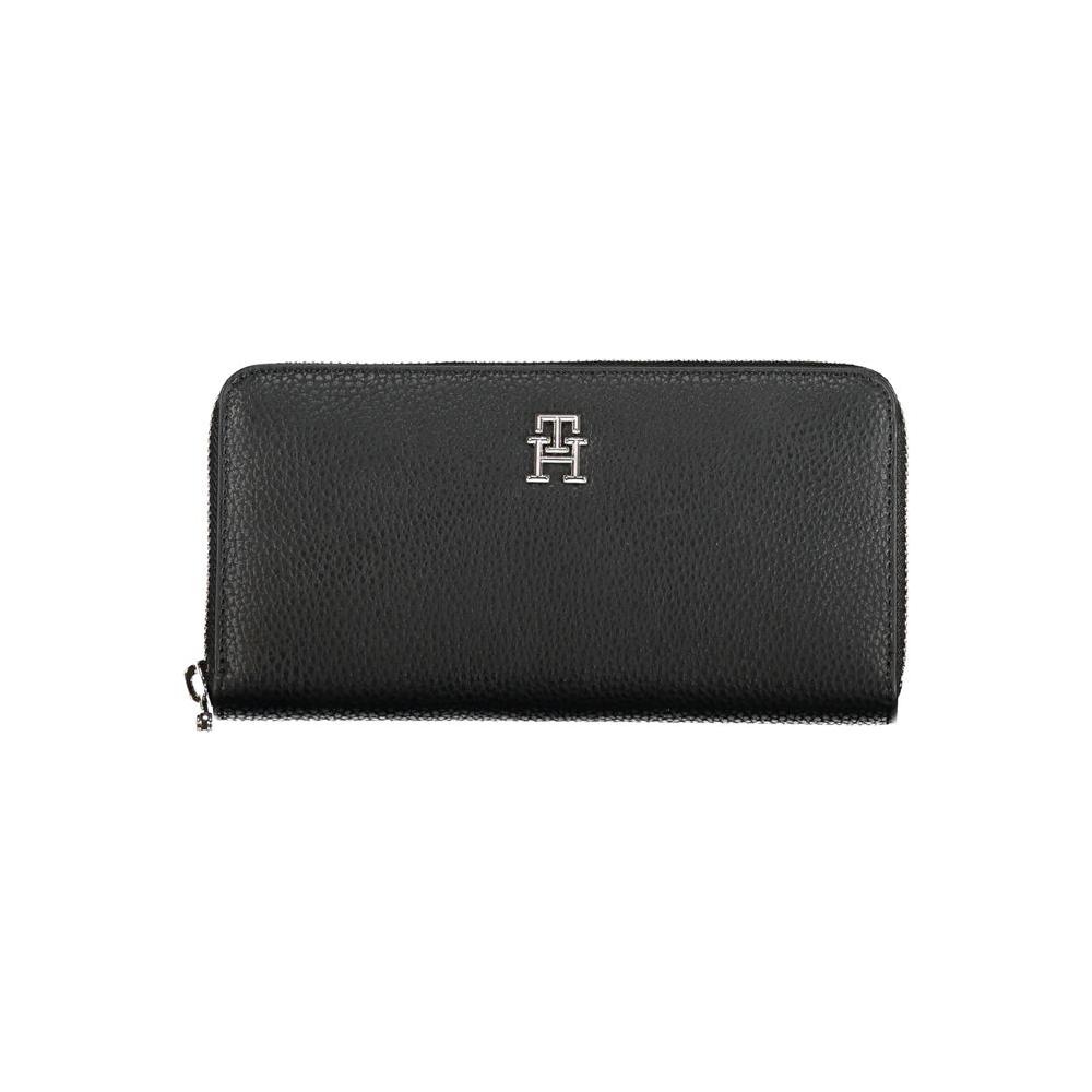 Tommy Hilfiger Sleek Black Multipurpose Wallet Tommy Hilfiger