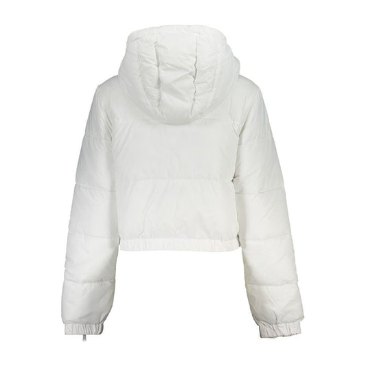 Tommy Hilfiger Elegant White Hooded Jacket - Sustainable Chic Tommy Hilfiger