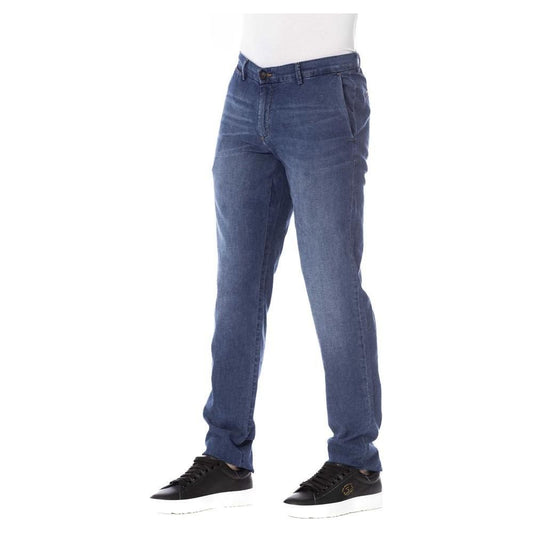 Trussardi Jeans Blue Cotton Men Jeans Trussardi Jeans