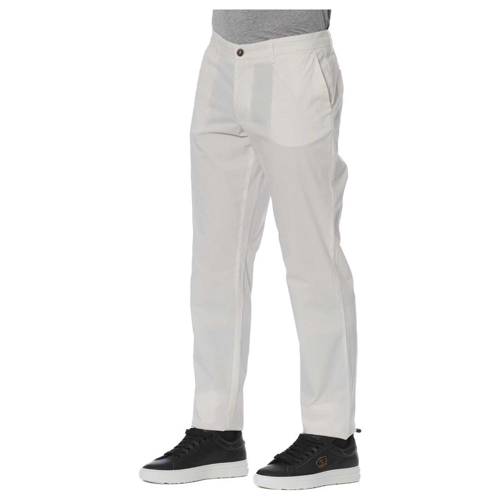 Trussardi Jeans White Cotton Men Jeans