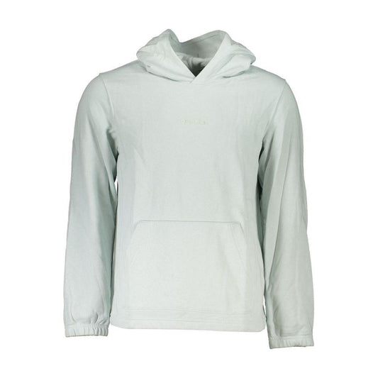 Calvin Klein Chic Green Hooded Cotton Blend Sweatshirt Calvin Klein