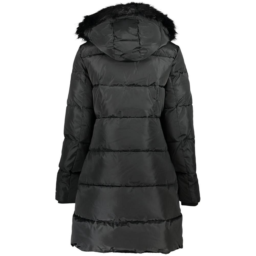 Calvin Klein Chic Hooded Jacket with Removable Fur Detail Calvin Klein