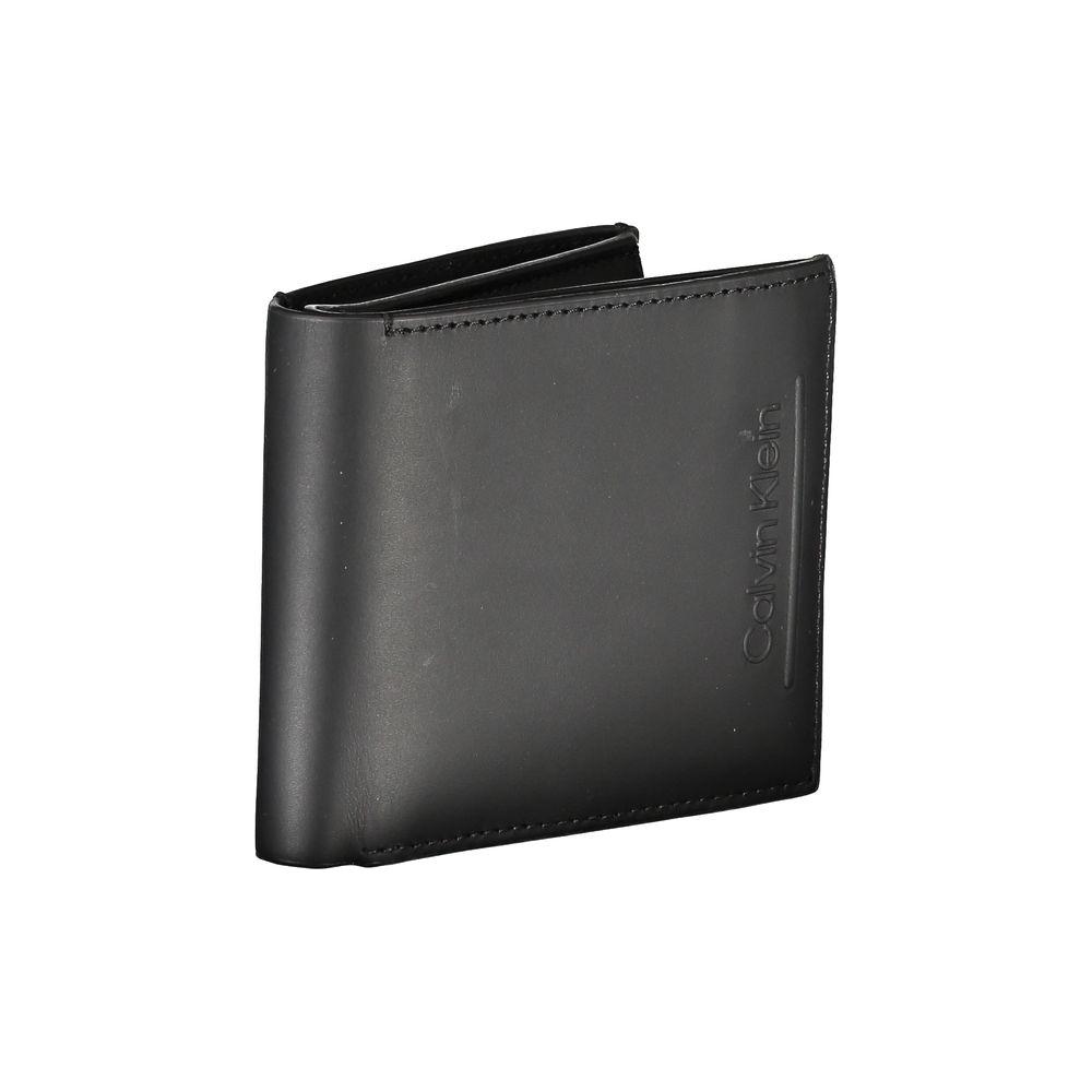 Calvin Klein Black Leather RFID Wallet with Coin Purse Calvin Klein