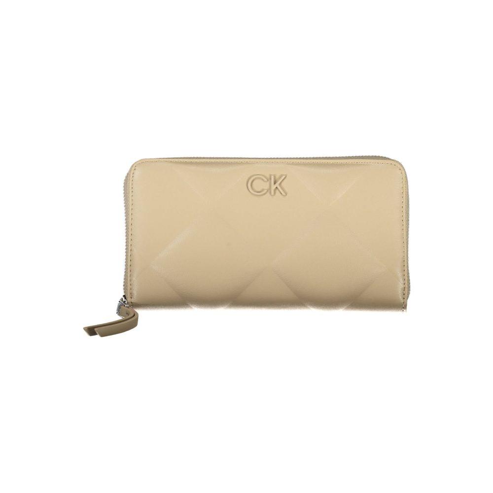 Calvin Klein Elegant Beige Multi-Compartment RFID Wallet Calvin Klein