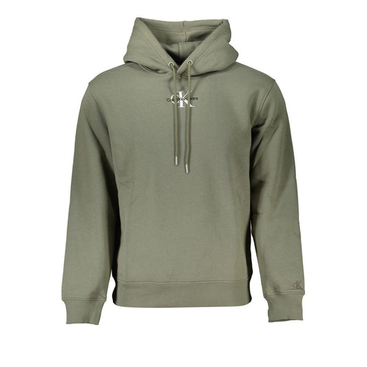 Calvin Klein Chic Green Fleece Hooded Sweatshirt Calvin Klein