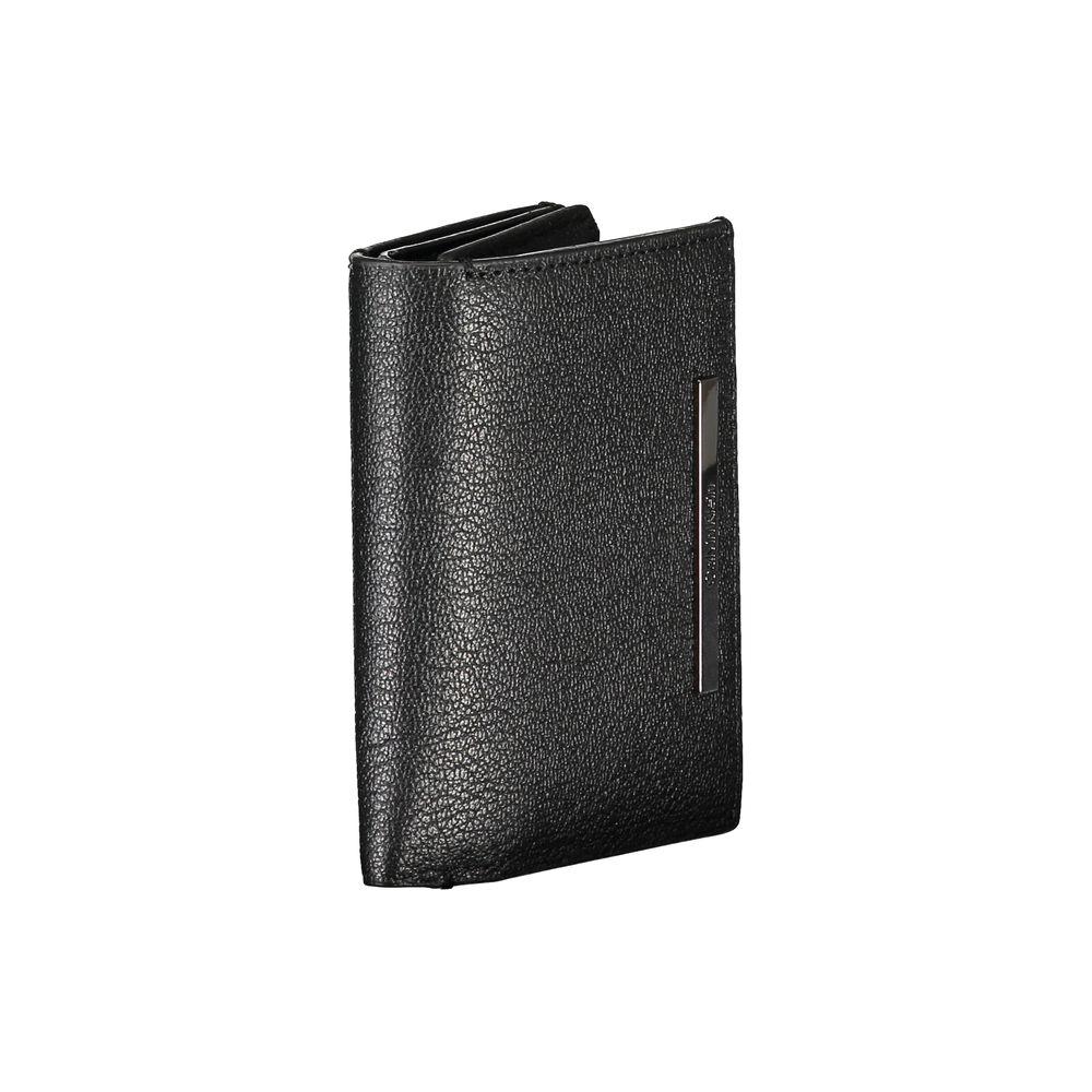 Calvin Klein Sleek Black Leather Wallet with Coin Purse Calvin Klein