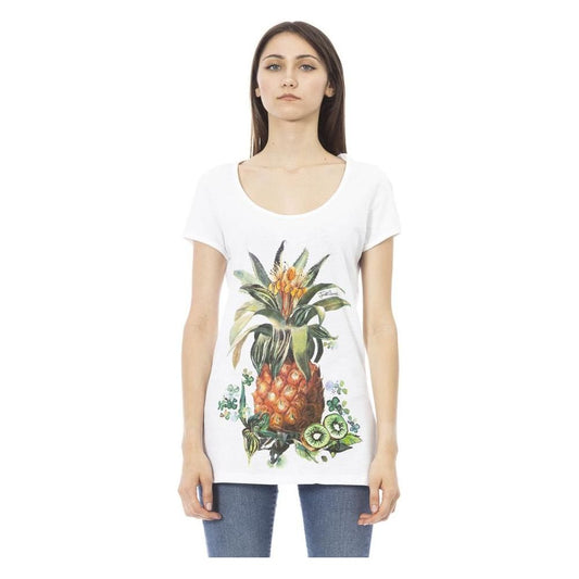 Just Cavalli White Cotton Women T-Shirt Just Cavalli