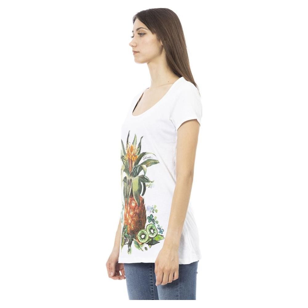 Just Cavalli White Cotton Women T-Shirt Just Cavalli