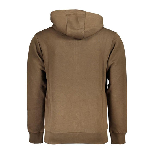 U.S. Grand Polo Exquisite Hooded Brown Sweatshirt U.S. Grand Polo