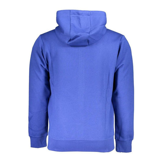 U.S. Grand Polo Elegant Hooded Zip Sweatshirt in Blue U.S. Grand Polo