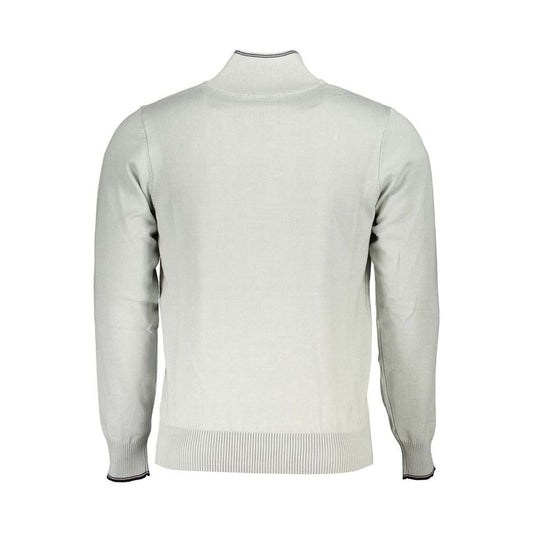 U.S. Grand Polo Elegant Half Zip Sweater with Contrast Details U.S. Grand Polo