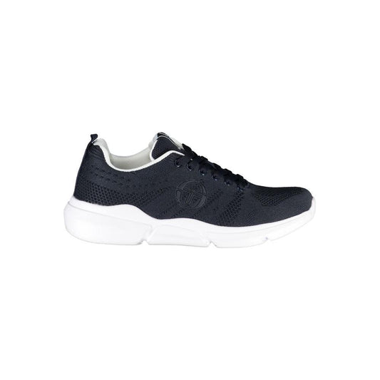 Sergio Tacchini Stylish Blue Lace-up Sneakers with Contrast Details Sergio Tacchini