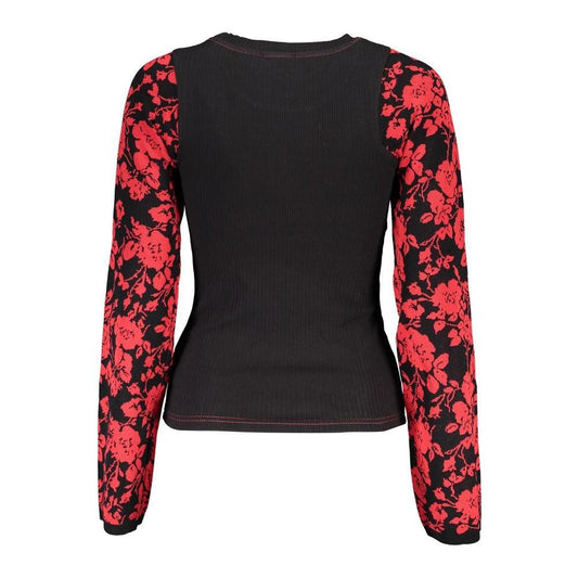 Desigual Chic Crew Neck Sweater with Contrast Details Desigual