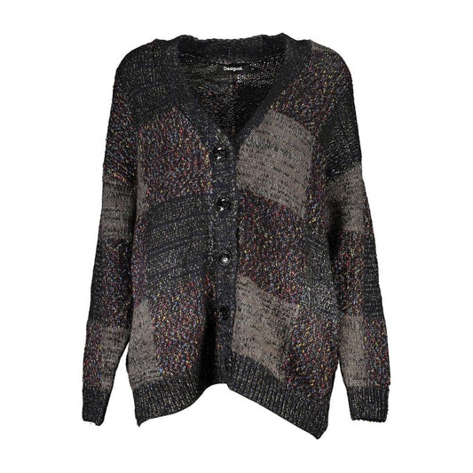 Desigual Elegant Long Sleeve V-Neck Cardigan Desigual