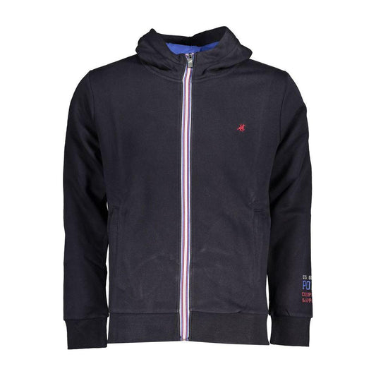 U.S. Grand Polo Grand Polo Blue Hooded Fleece Sweatshirt U.S. Grand Polo