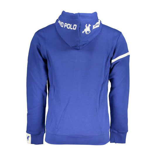 U.S. Grand Polo Classic Blue Hooded Fleece Sweatshirt U.S. Grand Polo