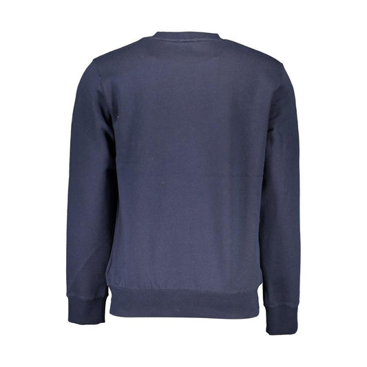 Timberland Sleek Blue Organic Cotton Crewneck Sweater Timberland