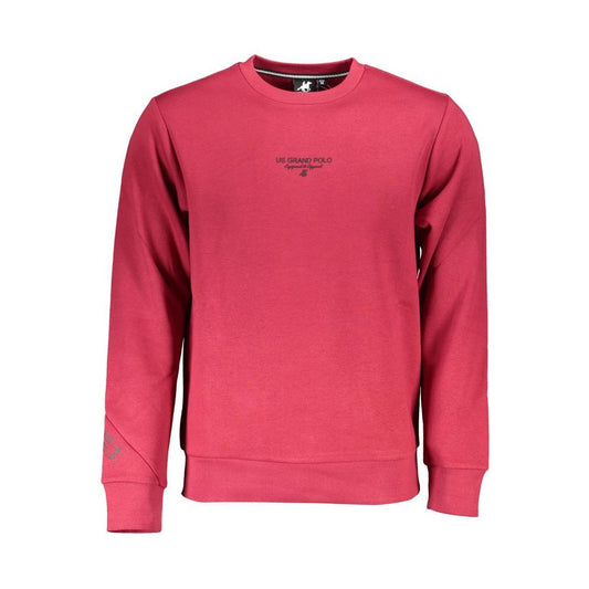 U.S. Grand Polo Chic Pink Fleece Crew Neck Sweatshirt U.S. Grand Polo