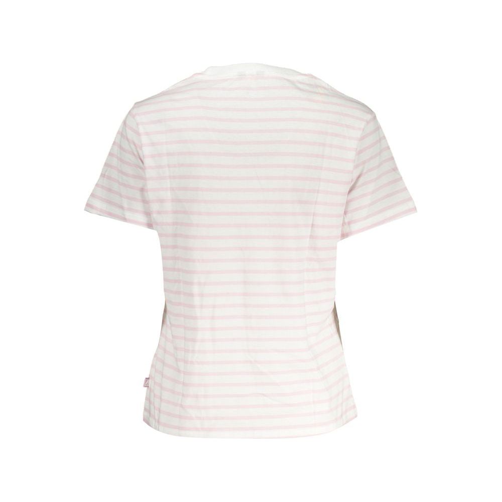 K-WAY Chic White Contrast Detail Tee K-WAY