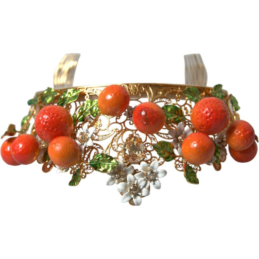 Multicolor Crystal Sicilian Orange Crown