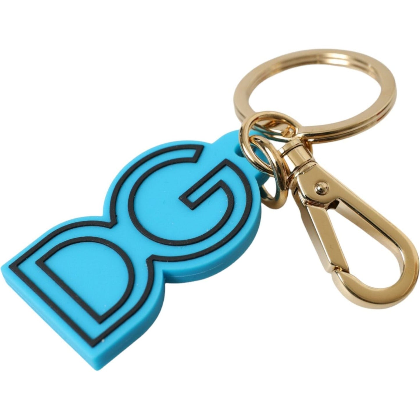 Dolce & Gabbana Elegant Blue Gold Keychain Accessory Dolce & Gabbana