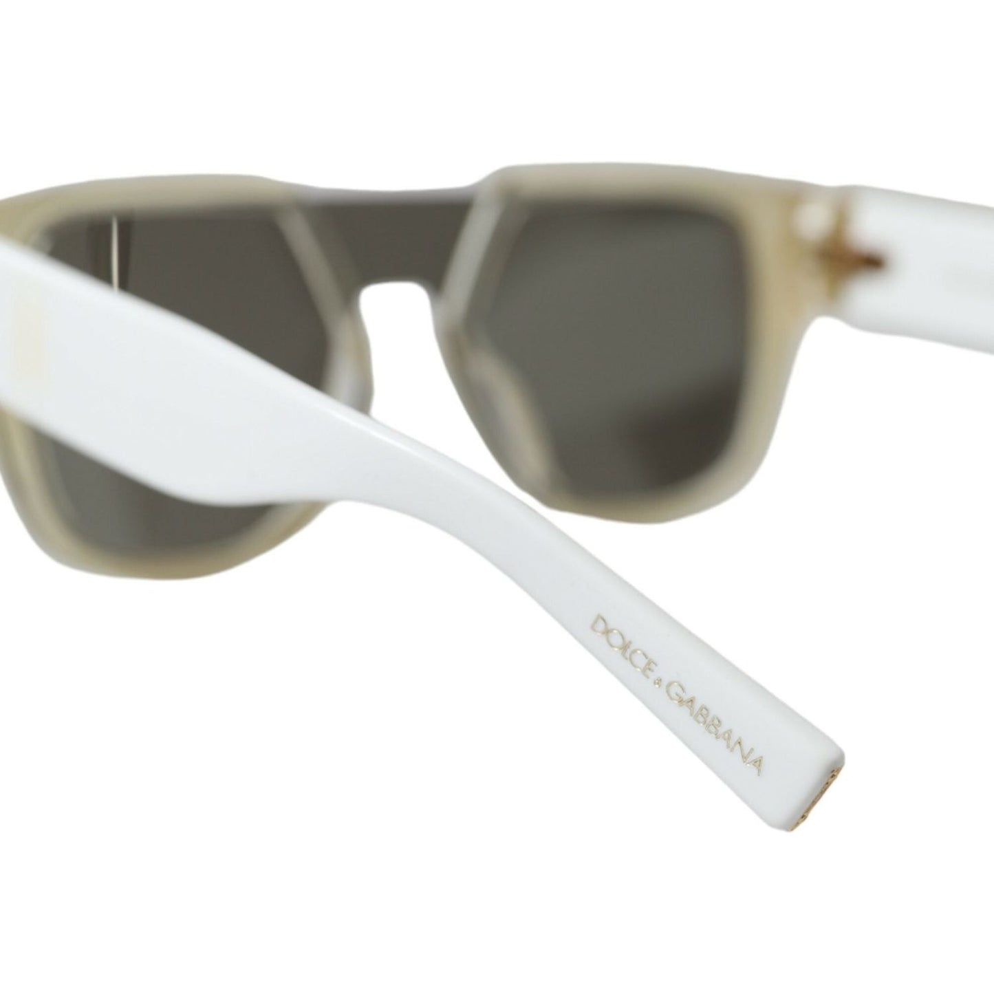 Dolce & Gabbana Chic White Acetate Designer Sunglasses Dolce & Gabbana