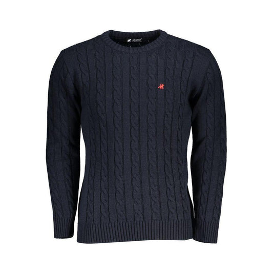 U.S. Grand Polo Twisted Crewneck Embroidered Sweater U.S. Grand Polo