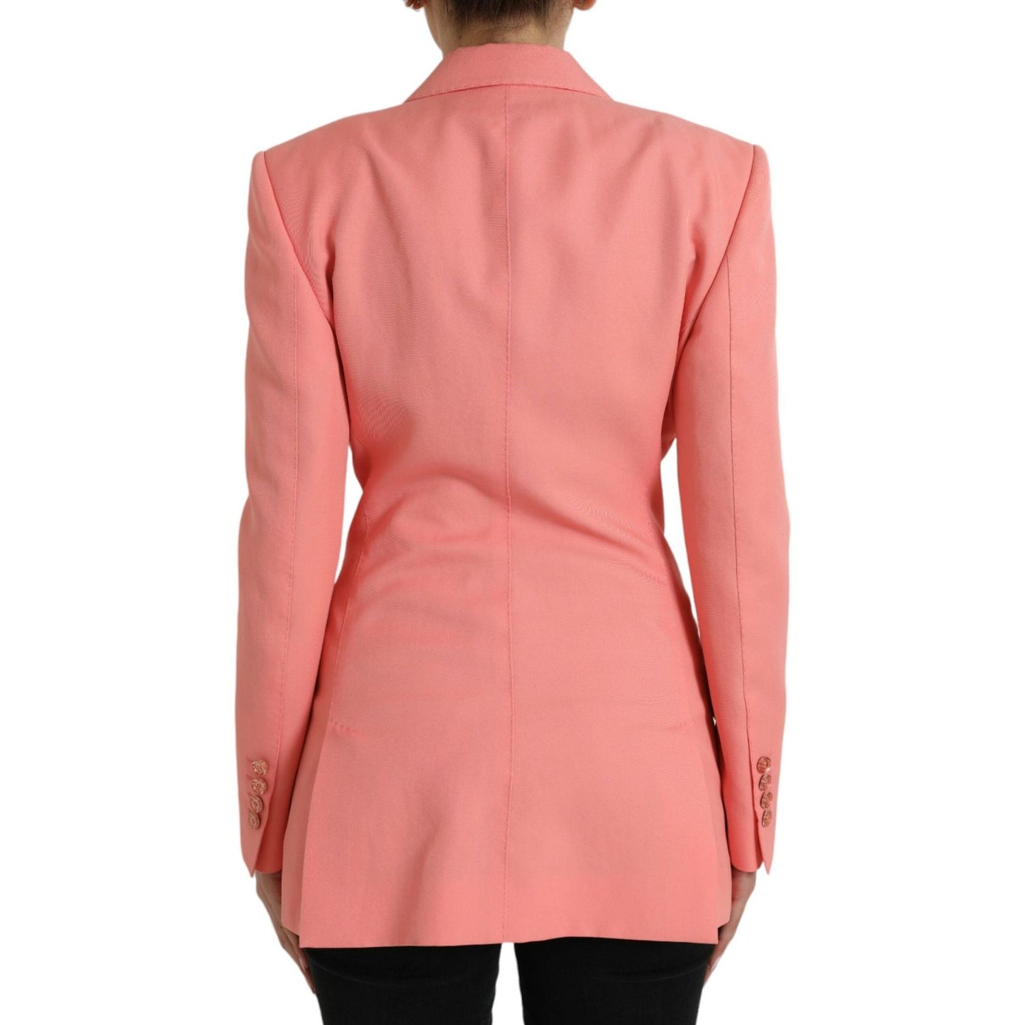 Dolce & Gabbana Chic Pink Peak Lapel Blazer Dolce & Gabbana