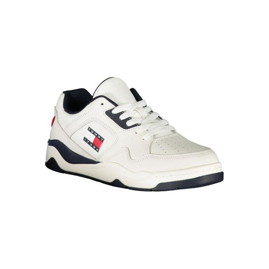 Tommy Hilfiger White Polyester Sneaker Tommy Hilfiger