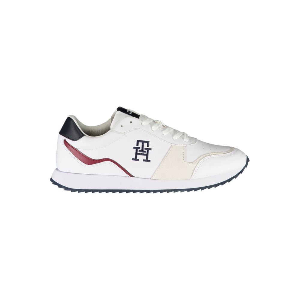 Tommy Hilfiger White Polyester Sneaker Tommy Hilfiger