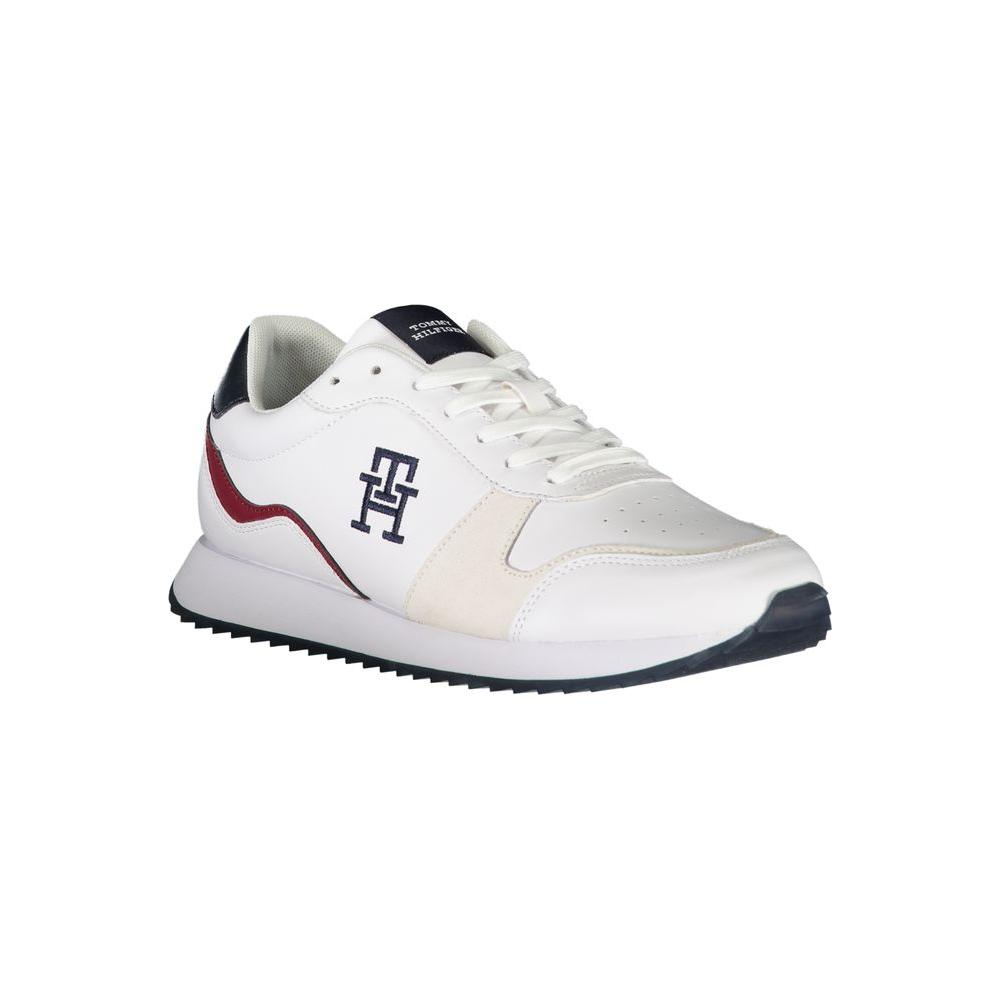 Tommy Hilfiger White Polyester Sneaker Tommy Hilfiger