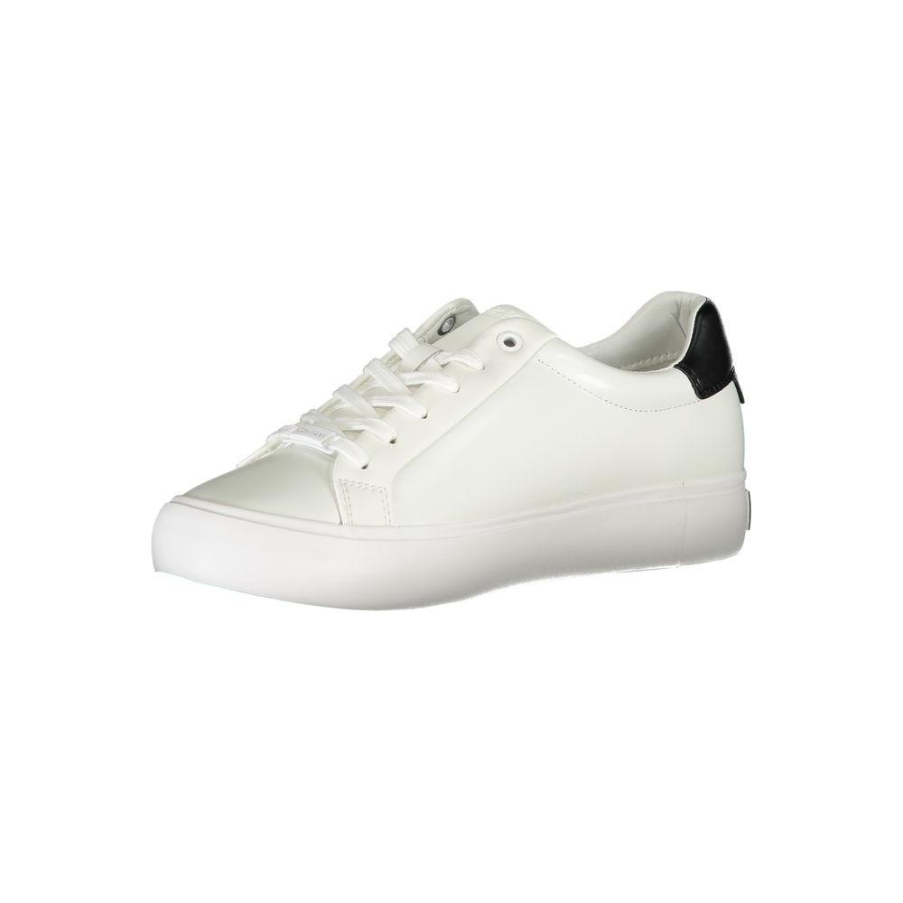 Calvin Klein White Polyester Sneaker Calvin Klein