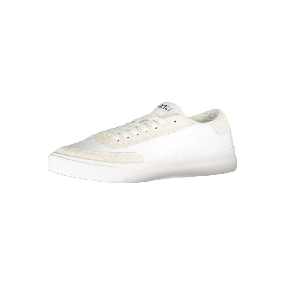 Tommy Hilfiger White Polyester Sneaker Tommy Hilfiger