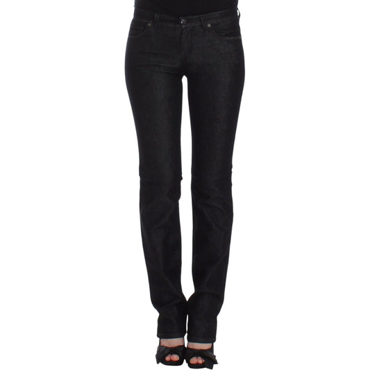 Ermanno Scervino Black Slim Jeans Denim Pants Skinny Leg Stretch