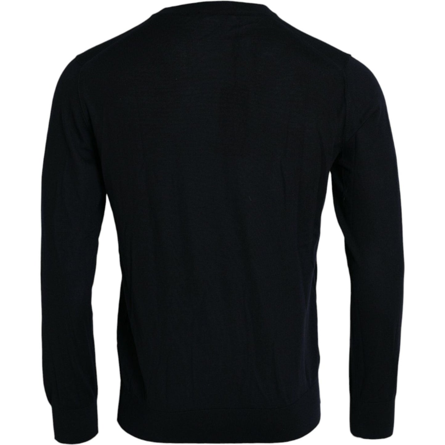 Dolce & Gabbana Blue Bee Cashmere Crewneck Pullover Sweater Dolce & Gabbana