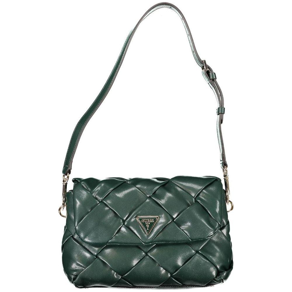 Guess Jeans Green Polyethylene Handbag Guess Jeans