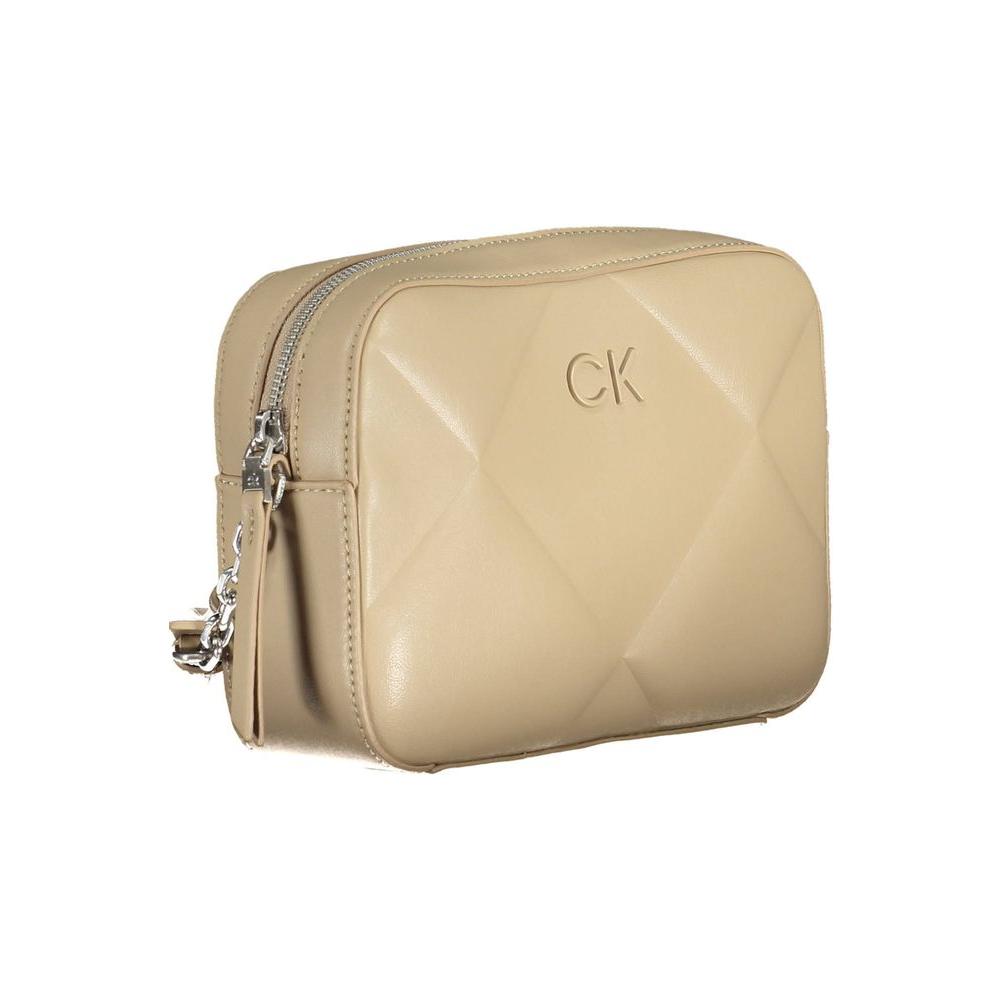 Calvin Klein Beige Polyester Handbag Calvin Klein