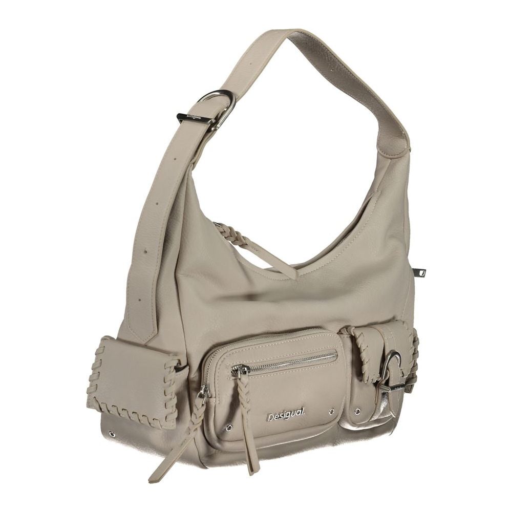 Front view with bag zipped and handles upright.