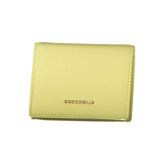 Coccinelle Yellow Leather Wallet Coccinelle