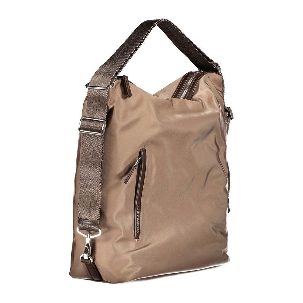 Front view with bag zipped and handles upright.