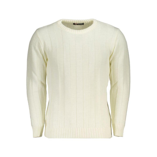 U.S. Grand Polo White Fabric Sweater U.S. Grand Polo