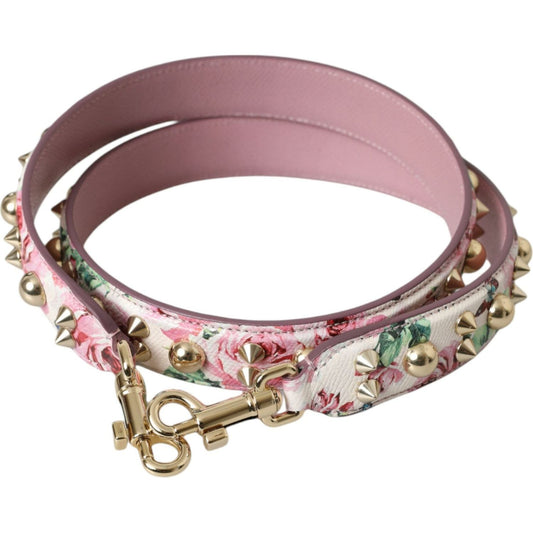 Pink Floral Handbag Accessory Shoulder Strap