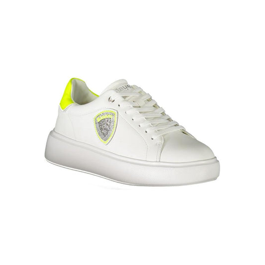 Blauer White Polyester Sneaker Blauer