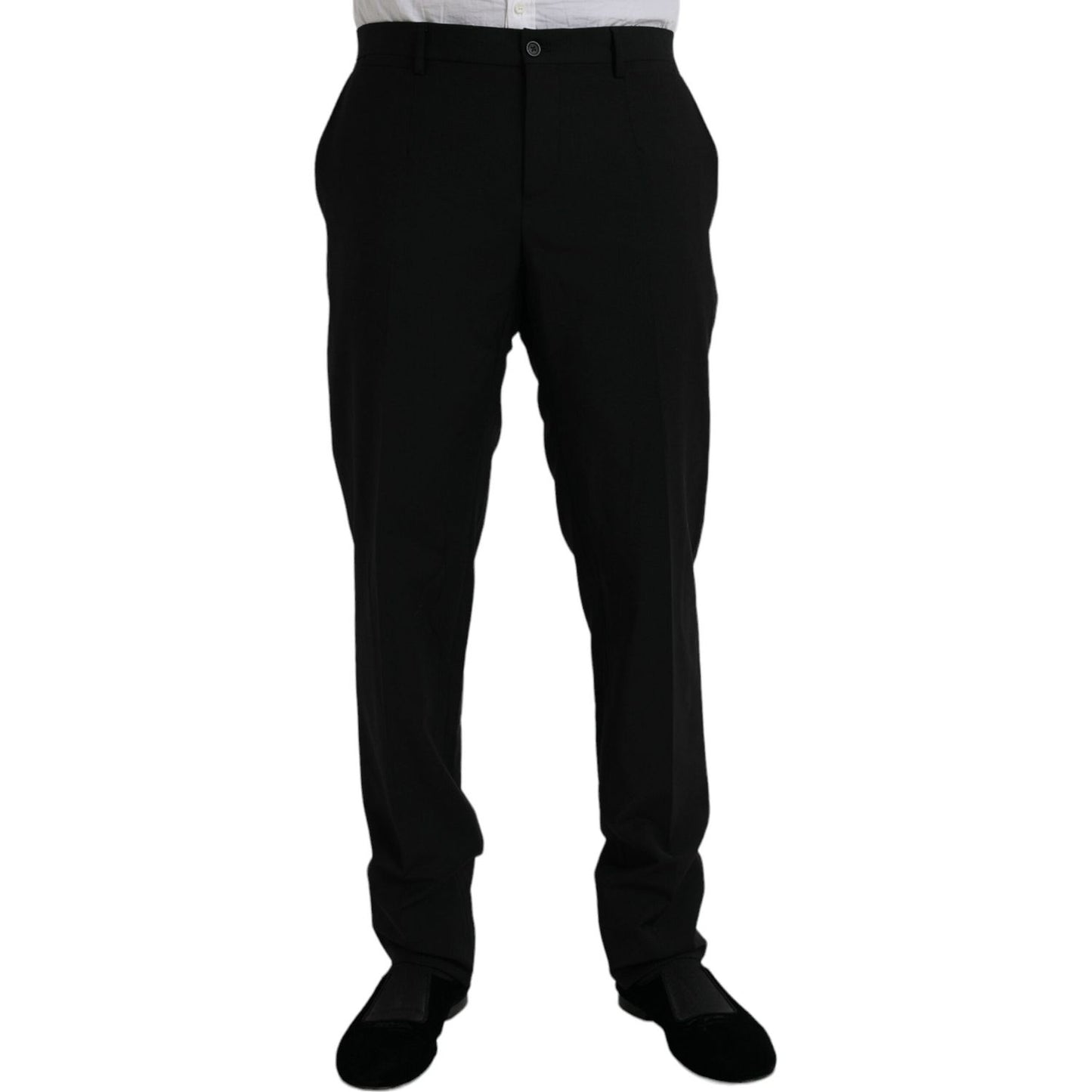 Dolce & Gabbana Black Polyester STAFF Formal 3 Piece Suit Dolce & Gabbana