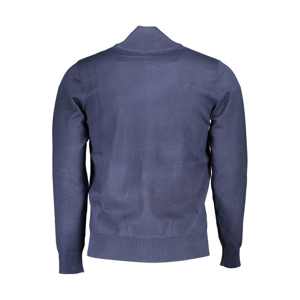 U.S. Grand Polo Blue Nylon Sweater U.S. Grand Polo