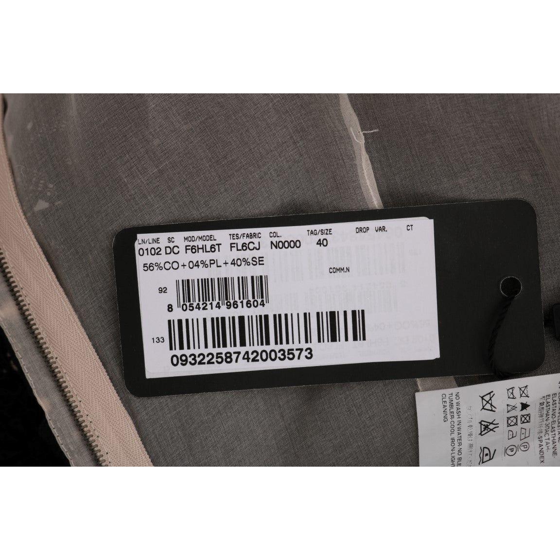 Dolce & Gabbana Black Cotton Silk Floral Long Dress Dresses