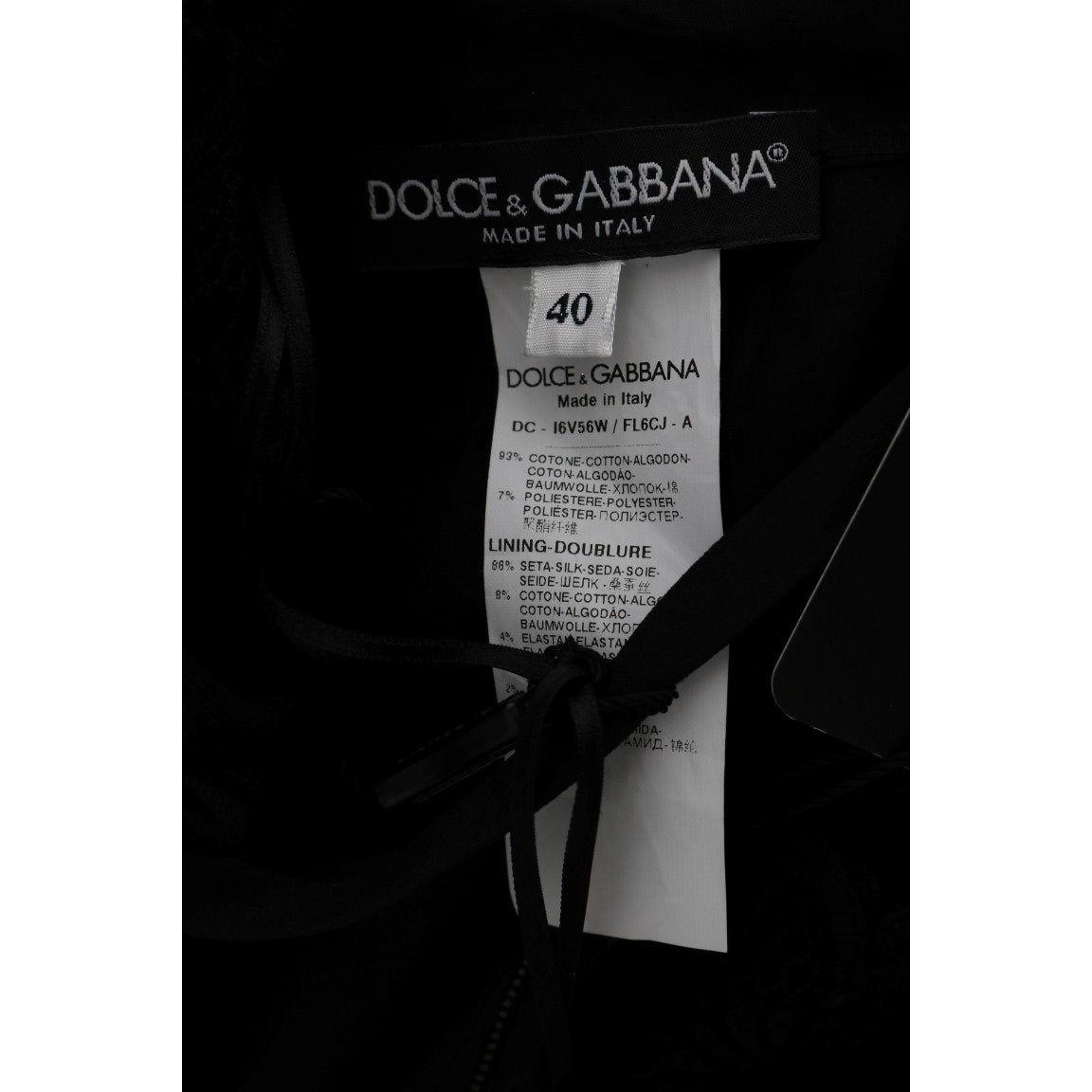 Dolce & Gabbana Elegant Black Sheath Dress with Silk Lining Dolce & Gabbana