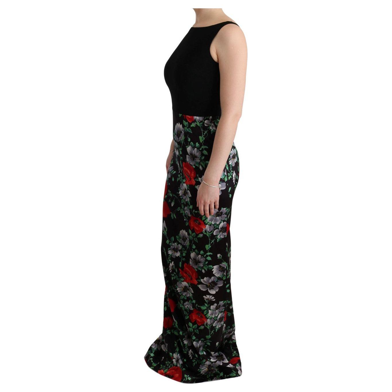 Dolce & Gabbana Elegant Floral Sheath Gown Dolce & Gabbana