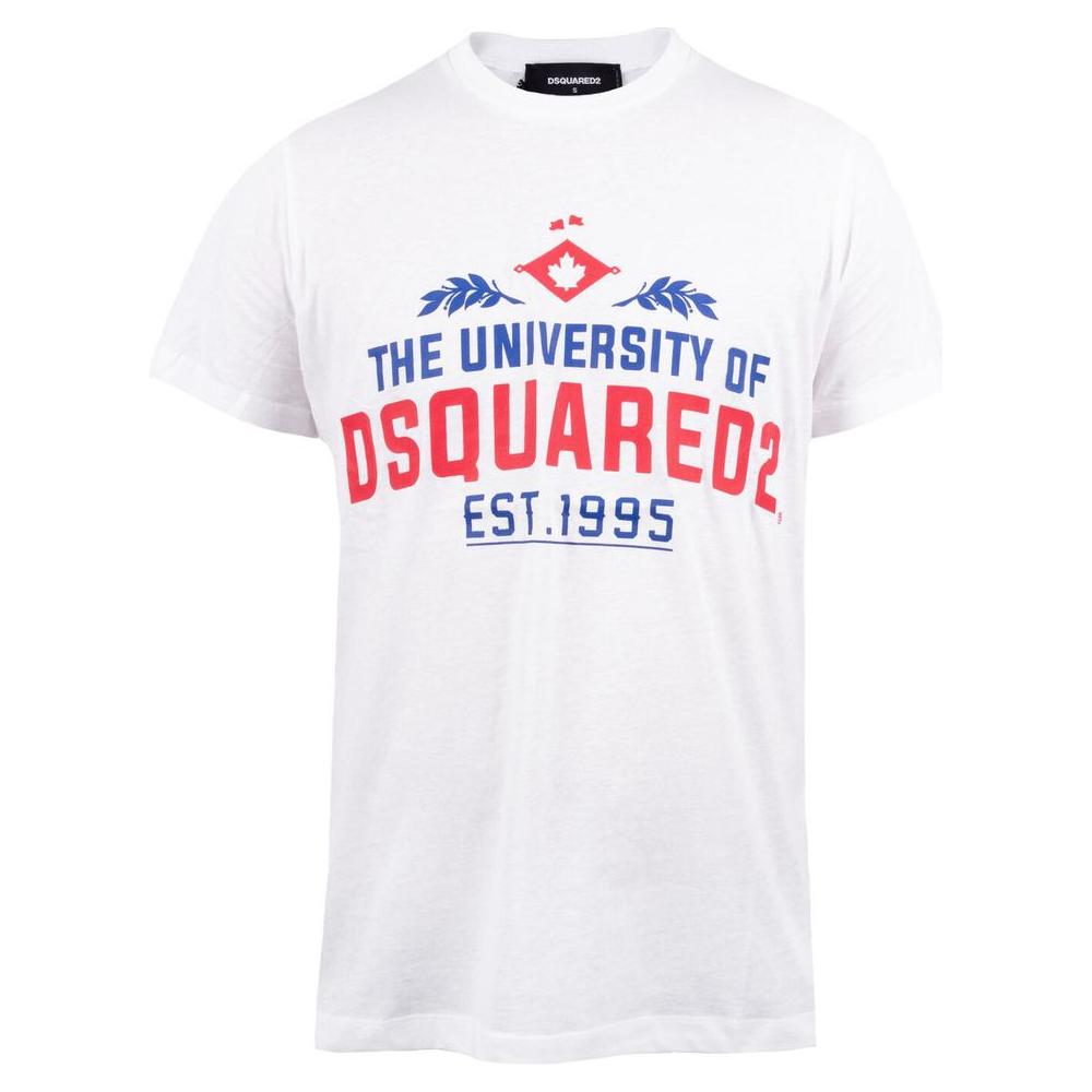 Dsquared² White Cotton Men T-Shirt Dsquared²